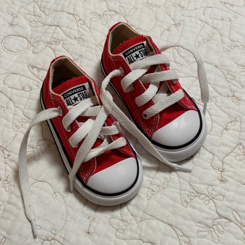 Toddler Converse Red Low-Top Sneakers